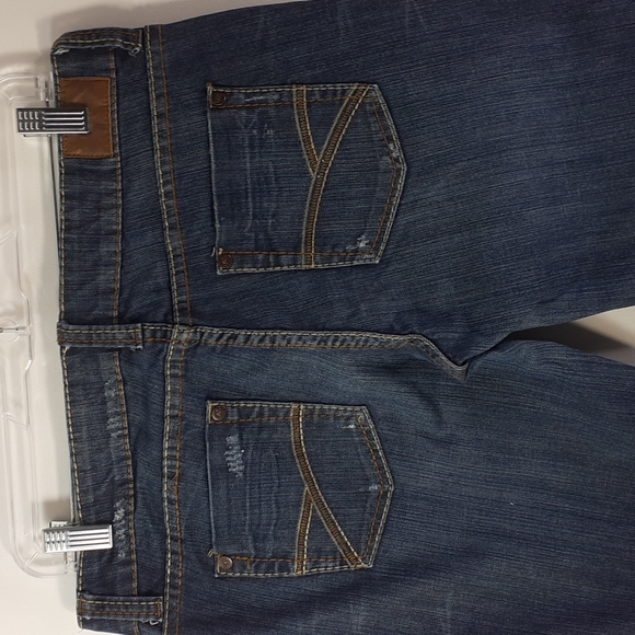 UGS Underground Soul  Distressed Bootcut Blue Jeans Size 11 - Picture 6 of 16